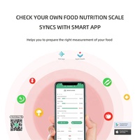 Balance de cuisine numérique, 5 pouces, calculatrice alimentaire pour aliments, pour nourriture