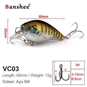 Nouveau VC03 Leurre de pêche à perles sonnantes, à crochet triple robuste et à action stable, pour pêche en eau profonde, taux de capture élevé, <span class=keywords><strong>meilleur</strong></span> prix, pour <span class=keywords><strong>brochet</strong></span>, type crankbait, équipement de pêche - Product Image 6
