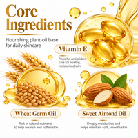 Capsules d'essence faciale à la vitamine E sous marque privée, capsules de sérum hydratant pour les soins de la peau, fabricant ODM, fournisseur en gros