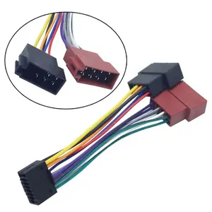 Arnés de Cable personalizado para automóvil, adaptador de Radio Estéreo, conector estándar ISO, adaptador de Cable de 16 pines