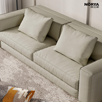 NORYA Ensemble de canapés modernes trois places en mousse durable pour salon, mobilier contemporain pour hôtel et appartement