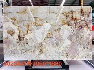 Losa de mármol natural de lujo translúcido de Brasil traslúcido retroiluminado decoración de <span class=keywords><strong>la</strong></span> pared del hogar losa de piedra de cuarcita Pandora <span class=keywords><strong>Patagonia</strong></span> - Product Image 2