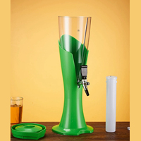 Distributeur de bière LED personnalisé 3L avec cœur de glace - Serveur de boissons en plastique ABS+PET de qualité alimentaire pour jus froids et bière artisanale