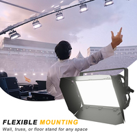 Panneau lumineux LED bicolore 200W pour vidéoconférence, CRI94, lumière douce de studio, DMX512, panneau lumineux LED silencieux pour diffusion en direct TV