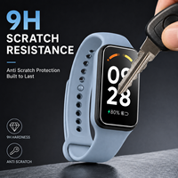 Protection d'écran en verre trempé ultra fin anti-empreintes digitales, anti-huile, anti-éclats pour Xiaomi Watch Mi Band 9 Active