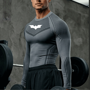 T-Shirt da <span class=keywords><strong>Uomo</strong></span> per Bodybuilding, Maglietta Sportiva <span class=keywords><strong>Aderente</strong></span> da Palestra con Collo Rotondo, Maglia a Compressione per Fitness, Asciugatura Rapida, T-Shirt da Corsa e Allenamento - Product Image 2