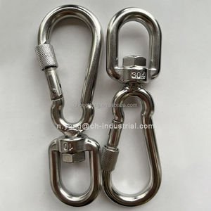 Vente chaude usine : Mousquetons à vis pivotants en acier inoxydable 304, verrouillables, pour l'escalade - Product Image 2