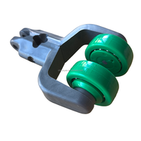 Chariot à roulettes POM durable pour volailles, directement du fabricant, pour système de convoyeur aérien avicole