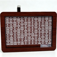 Spaarpot van hout met CFA-ontwerp, houten spaarvarken, houten graveerbaar spaarbox, grappige cadeaus voor volwassenen, kinderen en baby's.
