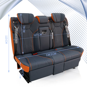 Mingao Lit de camping de luxe inclinable Siège de voiture arrière 3 places avec dossier électrique Siège fendu - Product Image 6