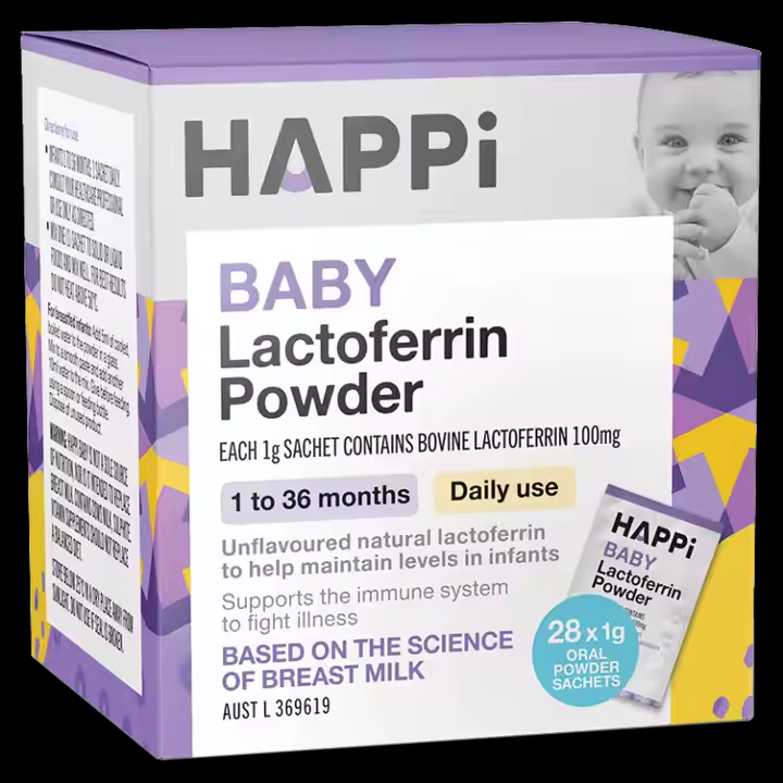 Порошок лактоферрина HAPPI Baby-премиальная Иммунная поддержка для младенцев и малышей
