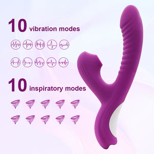 Consolador de conejo vibrador para mujeres juguetes sexuales vibrador de succión 2 en 1 doble cinturón Flexible ventas generales silicona magnética doble cabeza - Product Image 5