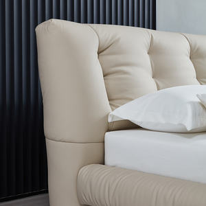 <span class=keywords><strong>Serie</strong></span> de Muebles de Dormitorio: Cama Tapizada Fabricada para Pedidos al por Mayor con Materiales Flexibles, Tamaño Estándar, Sofá Cama - Product Image 4