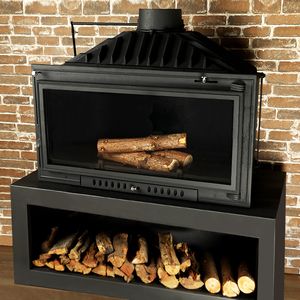 <span class=keywords><strong>Estufa</strong></span> de <span class=keywords><strong>Leña</strong></span> Independiente de Hierro Fundido Resistente a Altas Temperaturas para Interiores, para Sala de Estar - Product Image 3