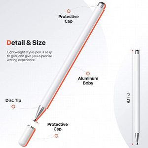 Stylo tactile 2 en 1 avec LOGO personnalisé, pour Iphone, <span class=keywords><strong>Apple</strong></span>, crayon, <span class=keywords><strong>Samsung</strong></span>, universel, multimédia, enseignement - Product Image 4