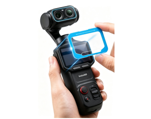 Protector de Pantalla de Vidrio Templado Óptico para Cámara de Acción Insta360 Luna Ultra con Adhesivo de Alineación - Product Image 1