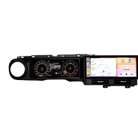 Instrumen LCD Cluster layar ganda, untuk Jeep Wrangler 2018-2022 sistem Linux Speedometer Android 13 Dashboard Cluster Digital