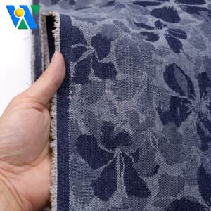 <span class=keywords><strong>Tissu</strong></span> en denim jacquard de 9,7 oz pour jeans, motif floral, rouleaux de <span class=keywords><strong>tissu</strong></span> en denim jacquard, fabricant de <span class=keywords><strong>tissu</strong></span> en denim, <span class=keywords><strong>fournisseur</strong></span> en gros de <span class=keywords><strong>tissu</strong></span> en denim - Product Image 4