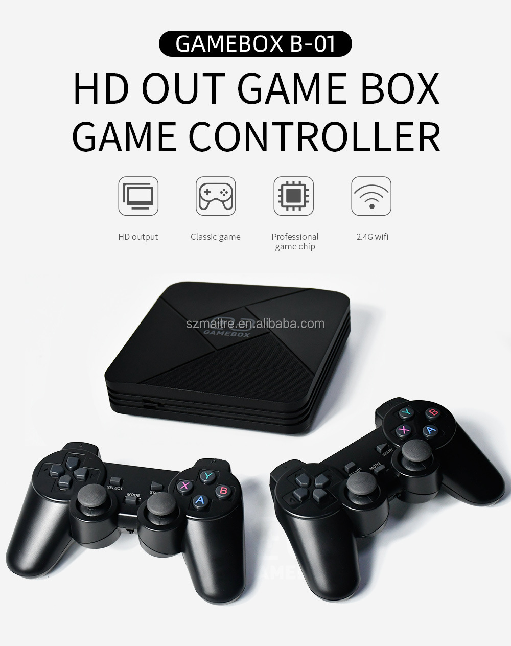 B01 Game Box - 30000+ Games, 64GB Emulator, Multi Language