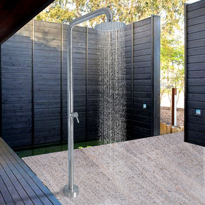 Colonne de <span class=keywords><strong>douche</strong></span> extérieure, ensemble de <span class=keywords><strong>douche</strong></span>, design luxueux avec jet de pluie brossé <span class=keywords><strong>pour</strong></span> <span class=keywords><strong>piscine</strong></span> et plage HW1003 - Product Image 3