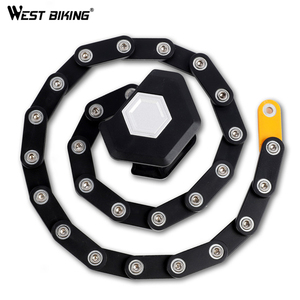 Candado Plegable Compacto <span class=keywords><strong>Antirrobo</strong></span> <span class=keywords><strong>para</strong></span> Bicicleta WEST BIKING, Candado Plegable de Acero de Aleación Resistente con Llave <span class=keywords><strong>para</strong></span> Bicicleta Eléctrica y Scooter - Product Image 6