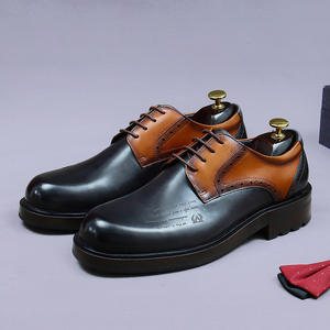 Chaussures Oxford Richelieu pour hommes en cuir véritable de qualité supérieure, style britannique, décontractées, faites à la main, rétro, intemporelles, anti-odeur - Product Image 5