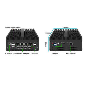 BKHD Customized PC Intel Core i7-13620H Multi Embedded Soft <strong>Router</strong> 10G SFP+ Optical PortNetwork Industrial Computer VPN Firewall - Product Image 4