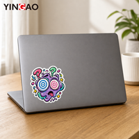 Pack d'autocollants découpés sur mesure Goo Blob Monster, art vinyle amusant de style dessin animé pour la décoration d'ordinateurs portables, de bouteilles d'eau et de carnets