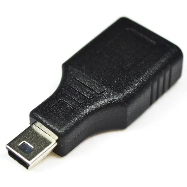 Mini USB 2.0 a Female to Micro/Mini USB B 5 Pin Male Plug OTG Host Adapter Converter Connector Brand New for Mobile Phone Use