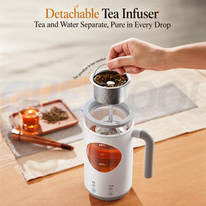 Adjustable Time Multifunctional Steaming and Cooking Dual-Use High Borosilicate <b>Glass</b> Steam Fully Automatic Small Pu Erh <b>Tea</b> <b>Pot</b> - Product Image 4