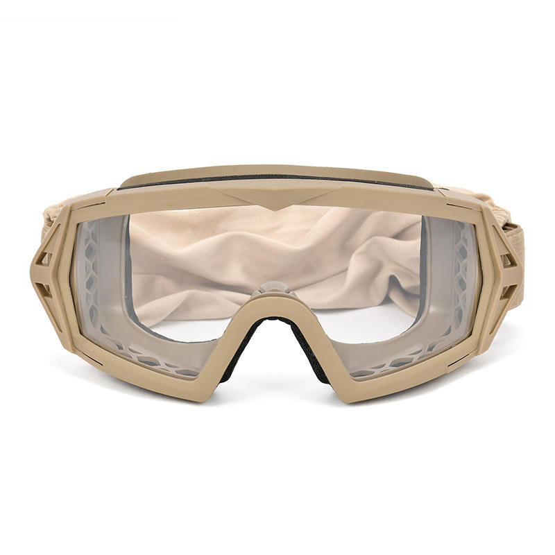 Khaki frame transparent sheet