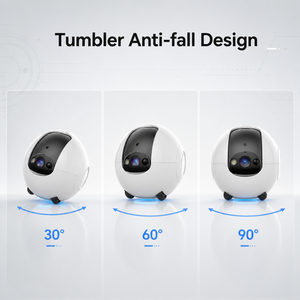 กล้องรักษาความปลอดภัย HD 4.0MP พร้อมไฟฉาย LED ในตัว แบตเตอรี่ 10000mAh กล้องวงจรปิดสำหรับบ้าน - Product Image 4