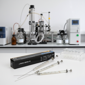 Micro-injecteur <span class=keywords><strong>Phase</strong></span> gazeuse/<span class=keywords><strong>Phase</strong></span> <span class=keywords><strong>liquide</strong></span> de la pointe/Tête plate Micro-seringue de laboratoire Échantillonneur <span class=keywords><strong>Chromatographie</strong></span> - Product Image 1