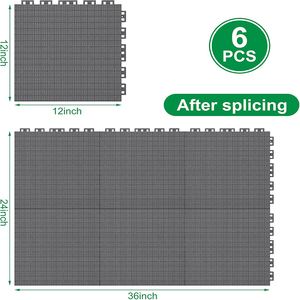 แผ่นรองรับแรงกระแทกสำหรับงานหนัก YOD PP 32*32 36*36 สำหรับอุปกรณ์ HVAC แผ่นรองฐานเครื่องปรับอากาศแบบแยกส่วนขนาดเล็ก แผ่นรองฐานคอนเดนเซอร์แอร์ - Product Image 2