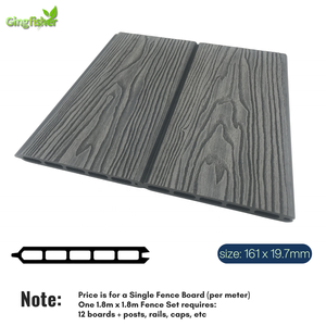 Panneau de clôture de jardin décoratif en <span class=keywords><strong>bois</strong></span> massif de 6 pieds avec treillis, cadre en WPC, service de modélisation 3D - Product Image 4