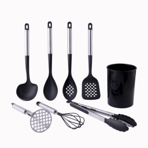 Nylon matière <span class=keywords><strong>plastique</strong></span> résistant à la chaleur ustensiles de <span class=keywords><strong>cuisine</strong></span> gadgets accessoires outils ensemble louche tourneur écumoire purée <span class=keywords><strong>fouet</strong></span> - Product Image 1