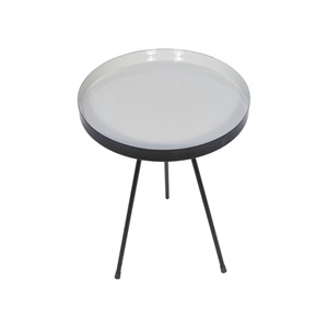 Mesa auxiliar de Interior de estilo nórdico moderno, mesa de centro colorida, Material de marco de Metal negro, muebles de dormitorio para sala de estar - Product Image 2