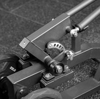Machine à rames assise à charge libre avec support de poignée réglable, poignée télescopique rotative, chargement par levier, multi-prise, pour salle de sport commerciale