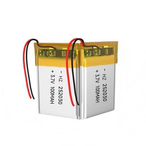 Batterie Li-Polymère Rechargeable Compacte Personnalisée 3.7V 100mAh HZ252030 OEM en Gros - Product Image 2