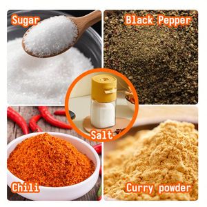 6oz 180ml Household PP Glass Salt Bottle Kitchen Seasoning Shakers Empty Empty Reusable <b>Spice</b> Storage Containers Jar With <b>Labels</b> - Product Image 4