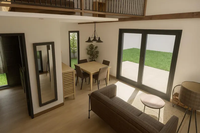 Nouvelle cabane en bois conçue La petite maison préfabriquée portable est une micro-résidence étanche et une maison mobile