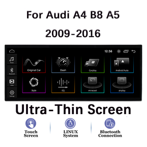 Écran multimédia central de voiture sans fil Carplay pour <span class=keywords><strong>Audi</strong></span> <span class=keywords><strong>A4</strong></span> <span class=keywords><strong>B8</strong></span> A5 2009-2016, navigation GPS, écran ultra-fin de 12,3 pouces - Product Image 1