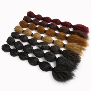 Coletas con cordón WP22 para mujer, postizas de Marley, trenzas rizadas, extensión de cabello sintético con burbujas para coletas negras - Product Image 2