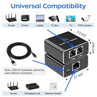 SYONG Répartiteur Ethernet Gigabit 2 ports RJ45 1000 Mbps, adaptateur d'extension réseau haute vitesse, connecteur LAN pour réseau domestique et de bureau
