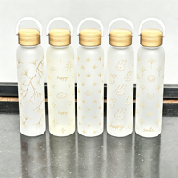 Bouteille en verre borosilicate haute résistance de 550 ml avec logo personnalisé, impression intégrale et finition silicone soft touch