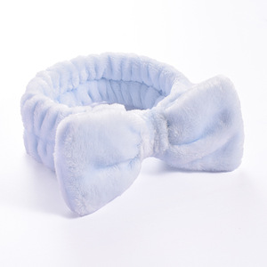 <span class=keywords><strong>Bandeau</strong></span> de yoga, de fitness et de spa personnalisé pour femmes et filles, <span class=keywords><strong>bandeau</strong></span> de <span class=keywords><strong>maquillage</strong></span> facial noué, <span class=keywords><strong>bandeau</strong></span> réglable en polaire corail doux et absorbant - Product Image 3