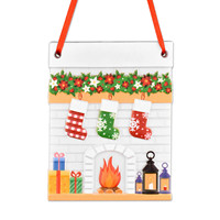 Ornements de cheminée personnalisés en résine avec logo, éléments de Noël, impression UV, artisanat, vente chaude