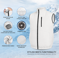 Veste de refroidissement semi-conductrice OEM personnalisée pour l'été, vêtement climatisé portable pour les travailleurs de la construction et les travailleurs en extérieur