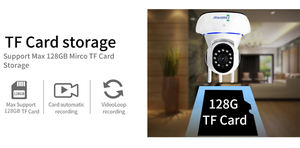 Classic 3MP WiFi P2P Dome Cámara IP <span class=keywords><strong>CCTV</strong></span> para interiores V380 Detección de movimiento inalámbrica Gran angular Audio bidireccional Pan-Tilt CMOS incorporado - Product Image 5