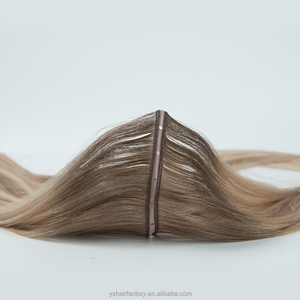 Extensiones de Cabello con Trama Invisible XO Butterfly Genius Weft, Color Blanco Hielo Europeo, Micro Loop, con Orificio - Product Image 1